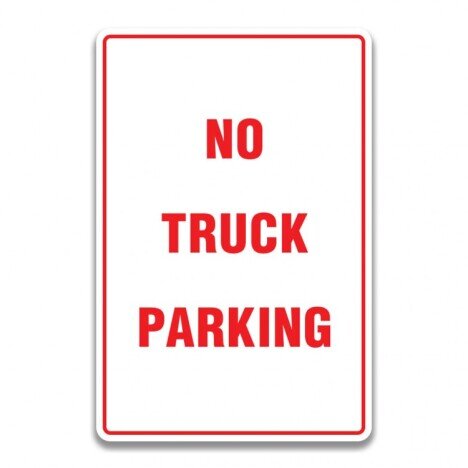 NO TRUCK PARKING SIGNS